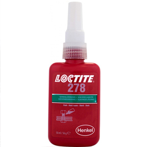 Loctite 278 nagy szilárdságú, közepes viszkozitású, zöld színű, hőálló metakrilát bázisú csavarrögzítő