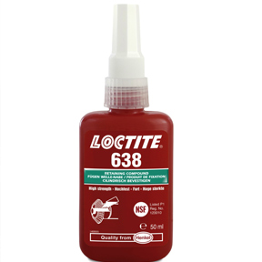 Loctite 638 nagy szilárdságú és hőálló csapágyrögzítő